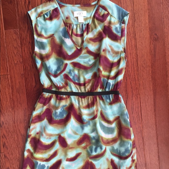 Ann Taylor LOFT Watercolor Dress - Picture 2 of 4